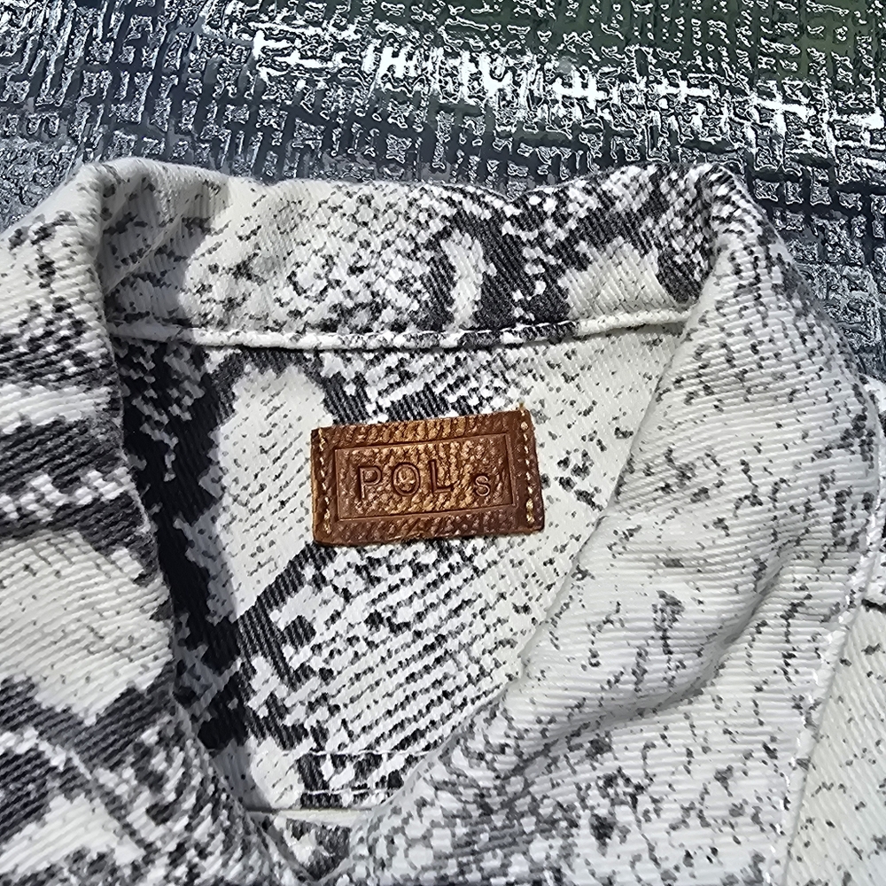 POL Leopard Print Distressed Jacket, Size Small, Gorgeous!! NWOT - Picture 7 of 10